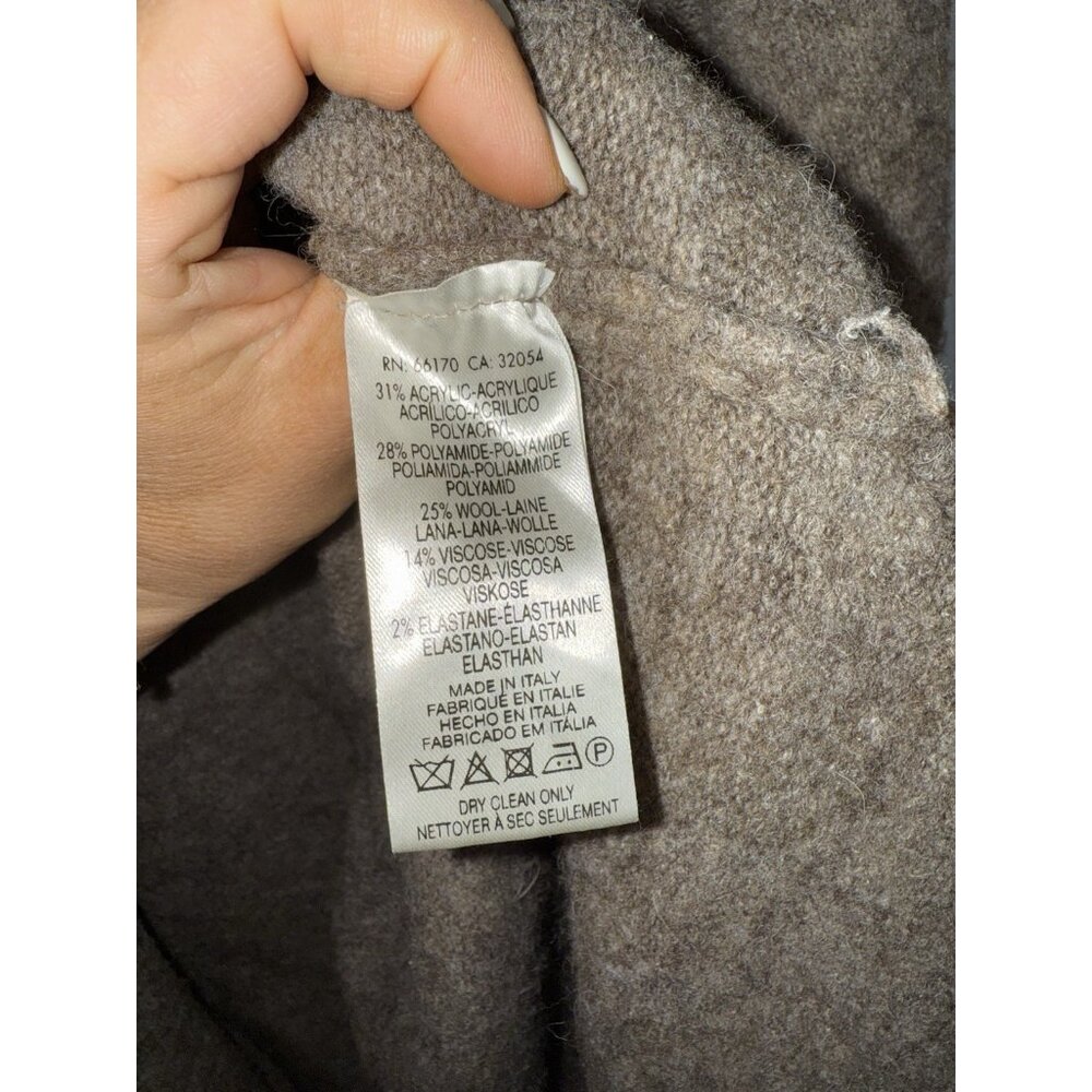 Moth Anthropologie Vallon Cardigan Brown Small Wool Blend Tie-Waist Sweater 1B - Picture 7 of 8